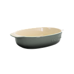 Vas cuptor, ceramica, oval, 2.7L, gri