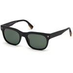 Ermenegildo Zegna, Ochelari de soare cu lentile uni, Negru, 54-20-140 Standard