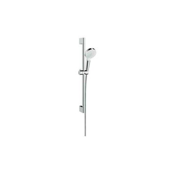 Set de dus Hansgrohe Crometta NEW 100 Vario cu bara 0.65 m alb/crom EXPUS, Hansgrohe