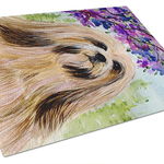 Caroline`s Treasures Carolines Comori SS8436LCB Lhasa Apso sticla de tăiere Bord mare Multi 12H x 16W, 