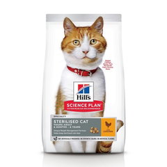 Hrana uscata pisici, Hill's Science Plan Feline Young Adult Sterilised Chicken, 300 g, Hills Hrana uscata pisici, Hill's Science Plan Feline Young Adult Sterilised Chicken, 300 g, Hills