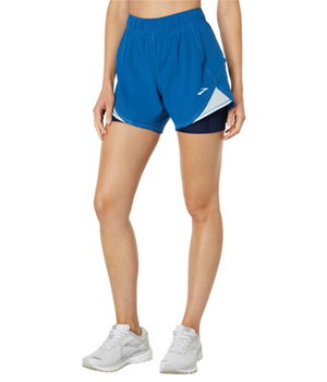 Imbracaminte Femei Brooks Chaser 5quot 2-in-1 Shorts Blue AshIce BlueNavy, Brooks