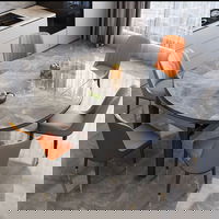 Set masa rotunda transformer 135 cu 6 scaune, OEM