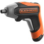Black & Decker Surubelnita Black & Decker BCF611CK-QW, incarcare rapida, cutie, 3,6 V, Portocaliu/Negru, Black & Decker