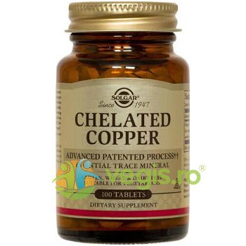 Chelated Copper 100tb (Cupru chelat), SOLGAR