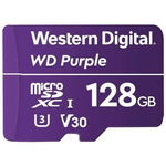 Card de memorie Purple 128GB Surveillance MicroSDXC Class 10 UHS 1, WD