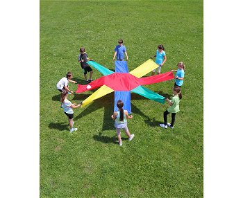Parașută de joacă în formă de floare, diametru 350 cm, edituradiana.ro