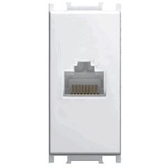 Priza date (RJ45) Tem Modul, modulara, IP20, alba