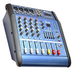 Mixer Audio Amplificat Cu Display Digital , Usb , Sd Card , 4 Intrari De Microfon, WNGR