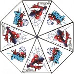Umbrela transparenta Spiderman, diametru 76 cm, SunCity