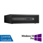 Desktop Refurbished Calculator HP Prodesk 600 G2 SFF, Intel Core i3-6100 3.70GHz, 8GB DDR4, 240GB SSD + Windows 10 Pro
