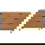 Comodă în culoare naturală joasă cu aspect de lemn de stejar 150x75 cm Nagano – Actona, Actona