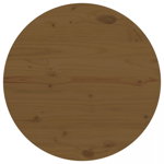 Blat de masă, maro, Ø60x2,5 cm, lemn masiv de pin