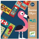 Jucarii Educative Domino animo puzzle Djeco, 2-3 ani +, Djeco