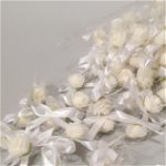 Cocarde trandafir alb