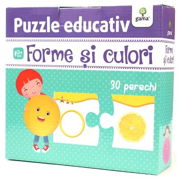 Puzzle Educativ, Litere, Editura Gama, +3 ani, Editura Gama