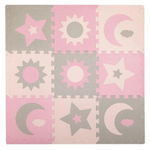 Covoras de Joaca Puzzle 120x120 cm Momi Feli Grey