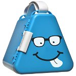 Teebee blue - cutie pentru jucarii / suport pentru activitati, Trunki