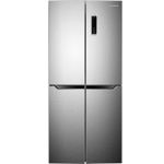 Side by Side Heinner HSBS-H401MNFX+, 401 l, Clasa A+, Full No Frost, Display Touch, LED, Control Electronic, Compresor Inverter, H 180 cm, Inox