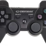 Gamepad Bluetooth, PS3, 12 butoane, vibratii, negru, Esperanza Marine, Esperanza