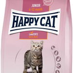 Happy Cat Junior Farm Duck, hrana uscata, pentru pisoi intre 4-12 luni, rata, fara cereale, 4 kg, punga, Happy Cat