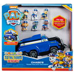 Set de joaca Paw Patrol - Total Team Rescues, Super masina de politie cu 6 catelusi