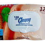 Servetele umede cu capac Strawberry, 120 buc Cleany, Cleany
