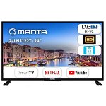 Televizor LED Smart TV MANTA 24LHS122T 60 cm,1366x768, Wi-Fi, Negru, MANTA