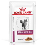 Royal Canin Renal with Beef, 1 plic x 85 g, Royal Canin