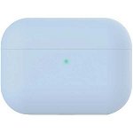 Husa pentru Apple AirPods Pro PROMATE AirCase-Pro, silicon, albastru deschis