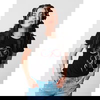 TSHIRT CASUAL F DOAMNA CU... BLACK-XS