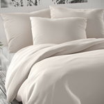 Lenjerie de pat din satin Luxury Collection, alb, 200 x 200 cm, 2ks 70 x 90 cm, Kvalitex