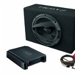 Pachet Subwoofer auto HERTZ DBX 30.3 + Amplificator Hertz HCP 2 + Kit de cabluri complet, Hertz