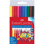 Carioci Faber-Castell Grip, 10 culori, Faber-Castell