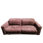Canapea recliner de 3 persoane Places of Style, 190 x 115 x 90 cm, lemn/metal/ tesatura, maro