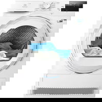 Uscator de rufe Electrolux 700 DelicateCare EW7D283VE, Pompa de caldura, 8 kg, Clasa E, Sistem uscare DelicateCare + Sensicare, Motor Inverter, Iluminare interioara tambur, Usa reversibila (Alb), Electrolux