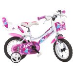 Bicicleta copii Dino Bikes 12' Fairy alb si roz, Dino Bikes