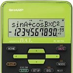 Calculator stiintific, 10 cifre, 273 functii, 161x80x15mm, sursa de alimentare duala, Sharp El-531thbgr-negru-roz