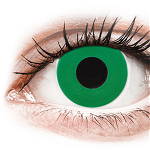 Lentile de contact colorate CRAZY LENS - Emerald Green - lentile zilnice cu dioptrie (2 lentile), Gelflex