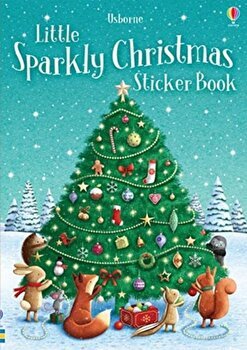 Carte cu stickere - Little Sparkly Christmas Book