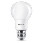 Bec led philips 8w (60w), e27, alb cald, nedimabil, temperatura culoare 2700k, 806 lumeni, 220-240v, durata de viata 15.000 ore