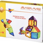 Set de constructie magnetic cu 32 piese, 3 ani+, Magplayer