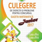 Culegere de exerciții și probleme pentru concursul Gazeta Matematica Junior 2018 - Clasa a III-a si clasa a IV-a - Paperback brosat - Camelia Burlan, Irina Negoiță, Roxana Gheorghe - Didactica Publishing House, 