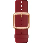 Accesoriu smartwatch Fluoroelastomer silicone Wristband 18mm Rose Gold buckle for Scanwatch 38mm Steel HR 36mm, Withings Move, Move ECG, Steel - Burgundy