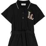 Lanvin Polo Shirt Dress With Belt BLACK, Lanvin