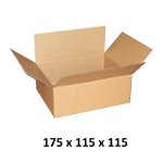Cutie carton 175x115x115 mm, natur, 3 straturi CO3, 420 g/mp, 