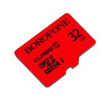 Card de memorie Borofone, HC UHS-I Class10 Micro-SD, 32 GB, Rosu, Borofone