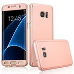 Husa Samsung Galaxy S7 Edge, FullBody Elegance Luxury Rose-Gold, acoperire completa 360 grade cu folie de protectie gratis, MyStyle