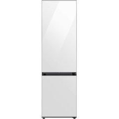Combina frigorifica Samsung RB38C7B5C12/EF, Bespoke, 390 l, Clasa C, Total No Frost, All Around & Metal Cooling, Compresor Digital Inverter, WiFi, AI Energy, Smart Control, H 203 cm, Sticla alba