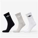 adidas Trefoil Cushion Crew Sock 6-Pack Black/ White/ Medium Grey Heather, adidas Originals